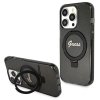 Guess GUHMP13XHRSGSK iPhone 13 Pro Max 6.7 czarny/black hardcase Ring Stand Script Glitter MagSafe